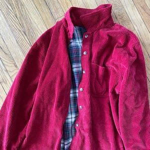 L.L. Bean vintage red corduroy shacket